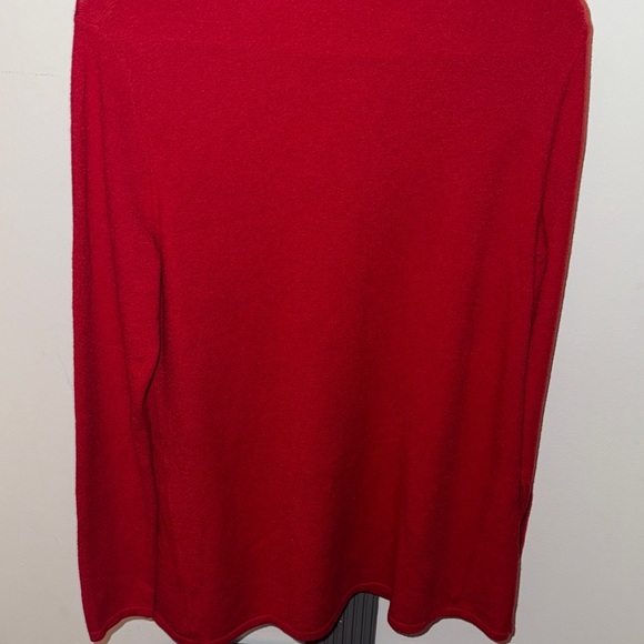 VIVINE LAYERS Women's V-Neck Red Sweater - Picture 4 of 5